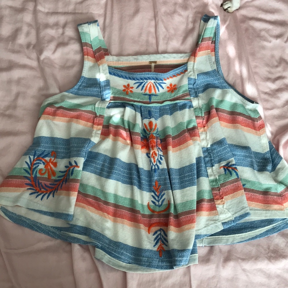 Free people embroidered tank